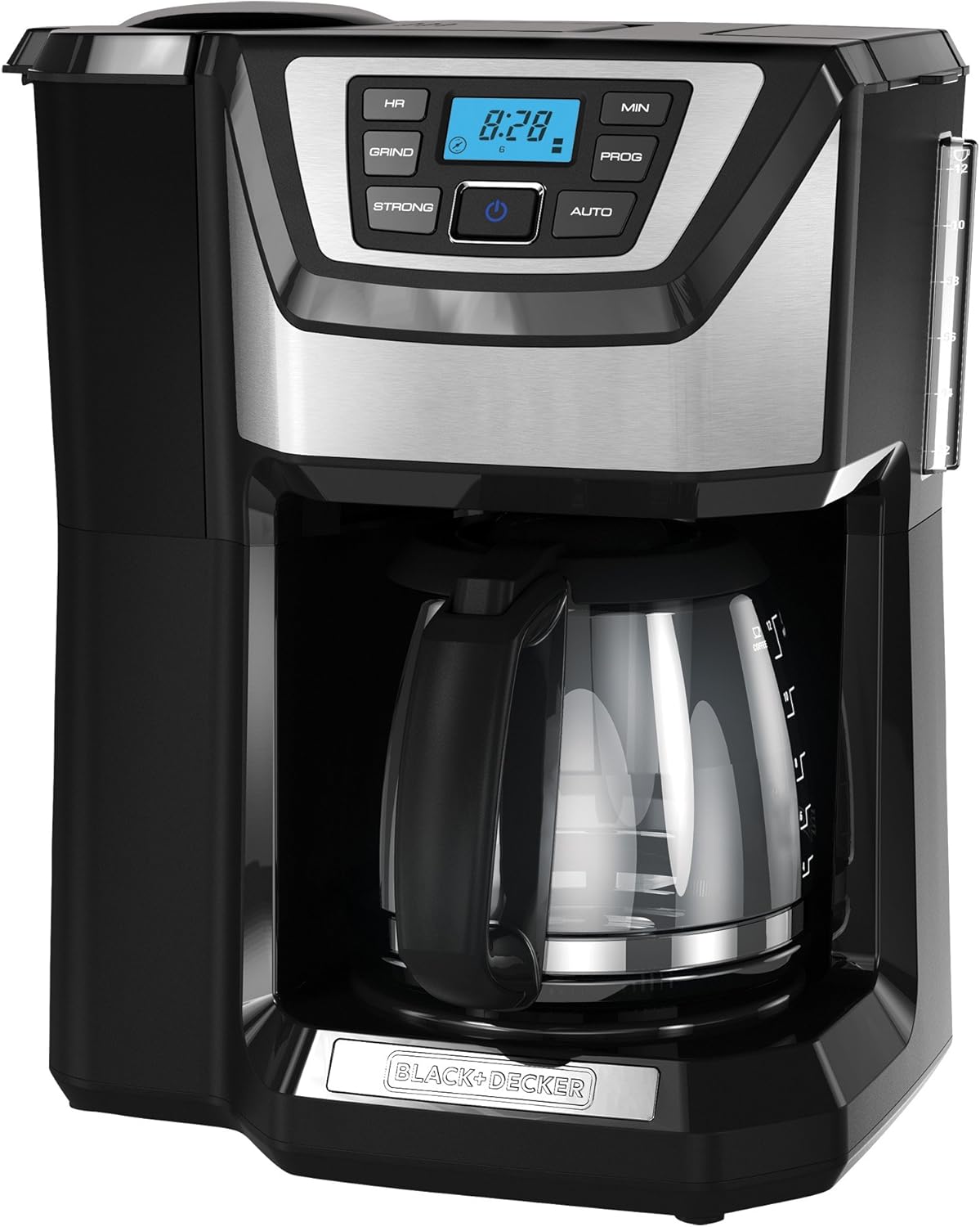 Black and Decker Mill and Brew coffee maker product image with detailed view and professional lighting