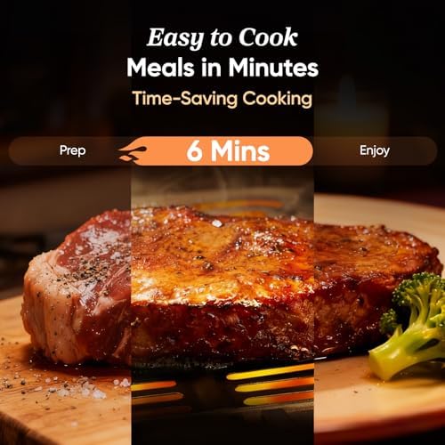 Cosori Pro LE 5.8-quart air fryer with digital touchscreen and stainless steel finish