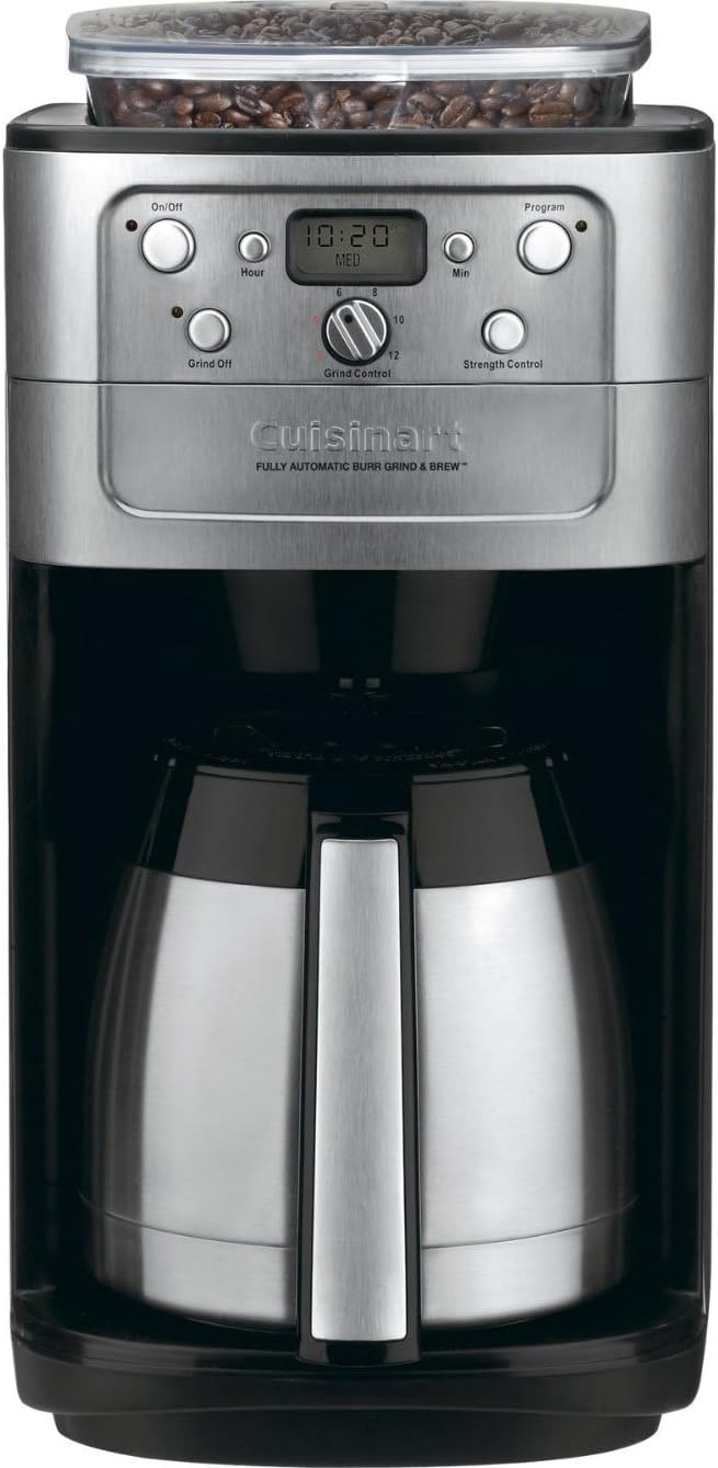 Cuisinart Grind and Brew coffee maker product image with detailed view and professional lighting