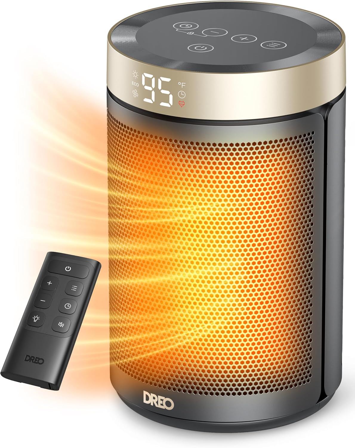 Dreo Atom 316 portable space heater product image with detailed view and professional lighting