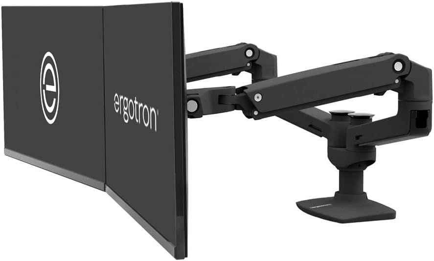 Ergotron LX dual monitor arm mount