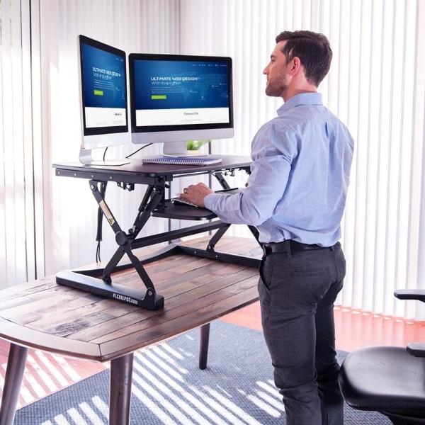 FlexiSpot Standing Desk Converter front view