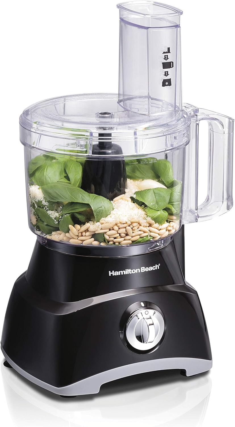 Hamilton Beach food processor with ingredients product image with detailed view and professional lighting