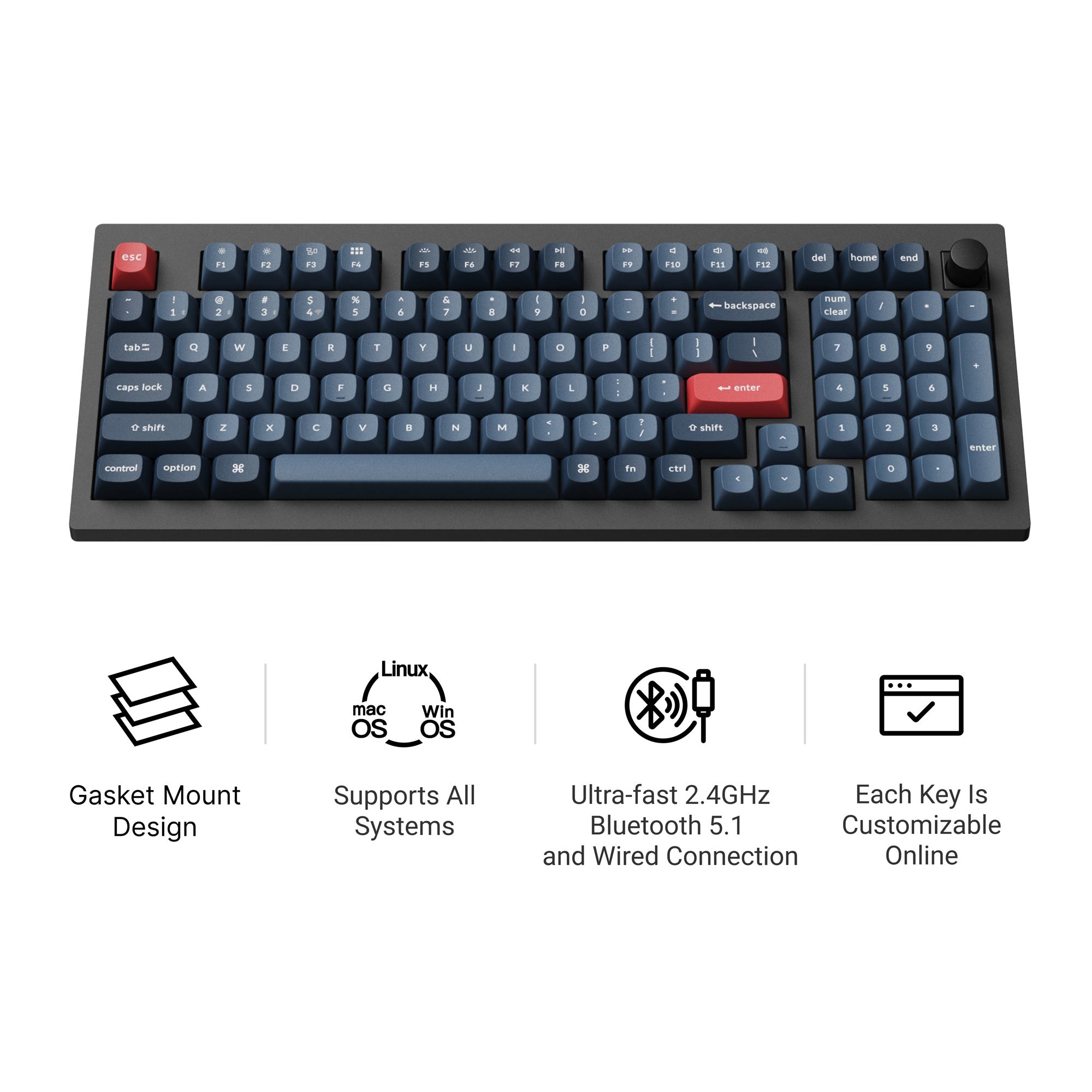 Keychron V5 Max mechanical keyboard product image with detailed view and professional lighting