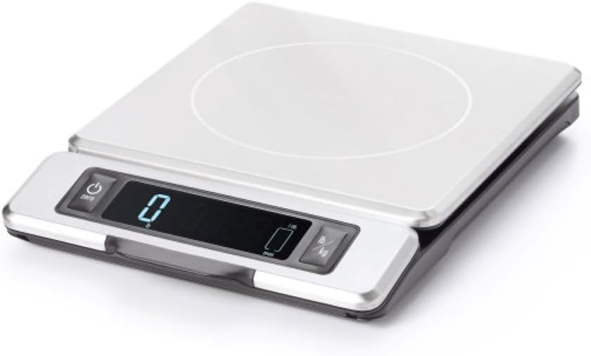 OXO Good Grips 11-pound digital kitchen scale with pull-out display and non-slip base