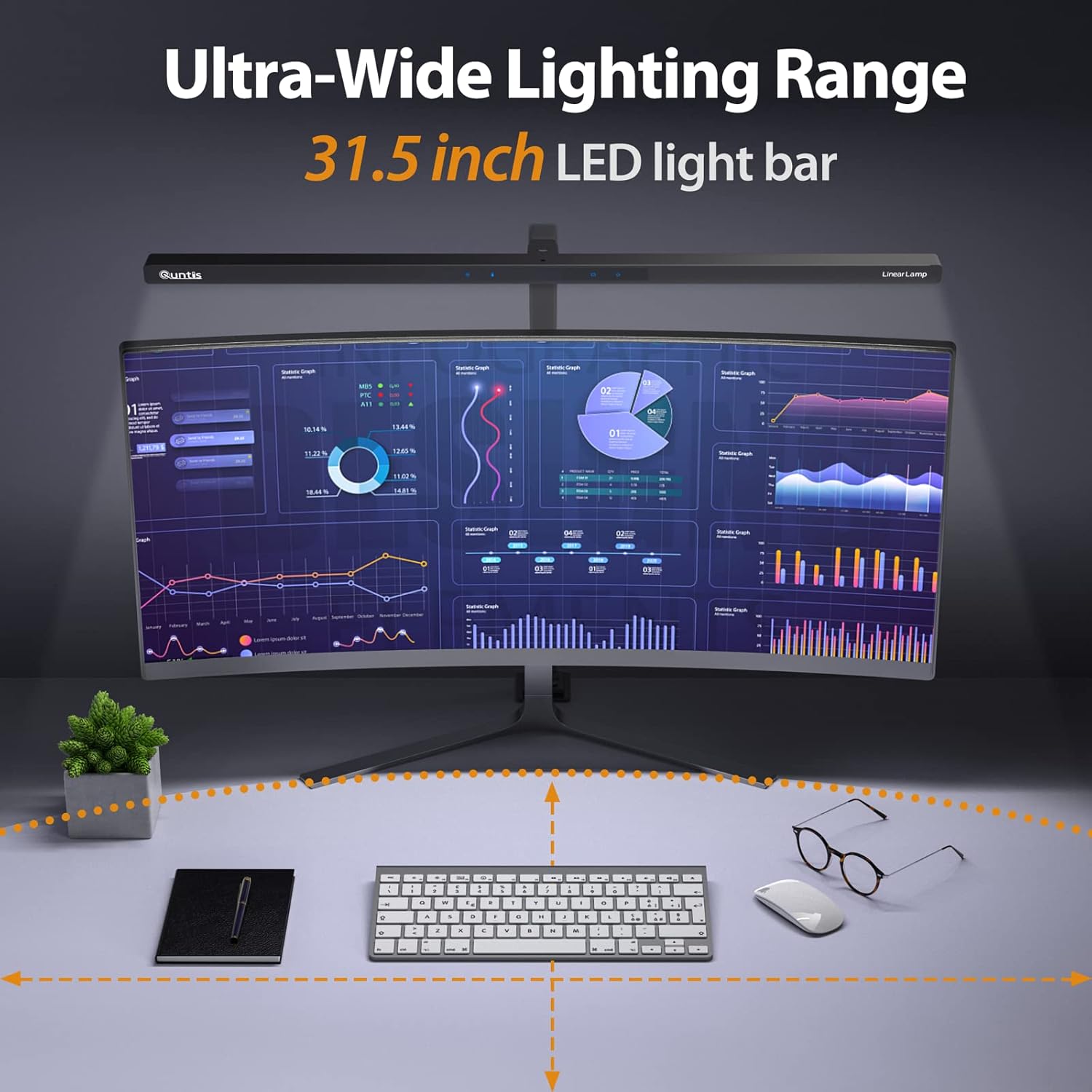 Quntis architect lamp desk coverage