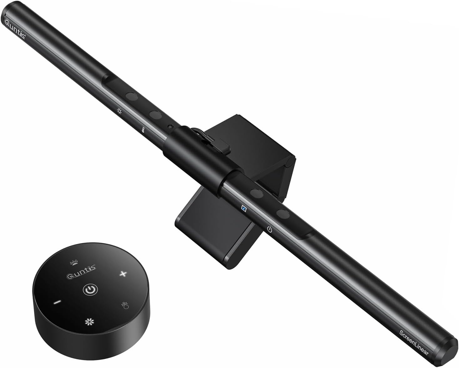 Quntis monitor light bar with wireless remote product image with detailed view and professional lighting