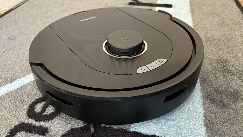 Roborock S8 MaxV Ultra with dock station product image with detailed view and professional lighting