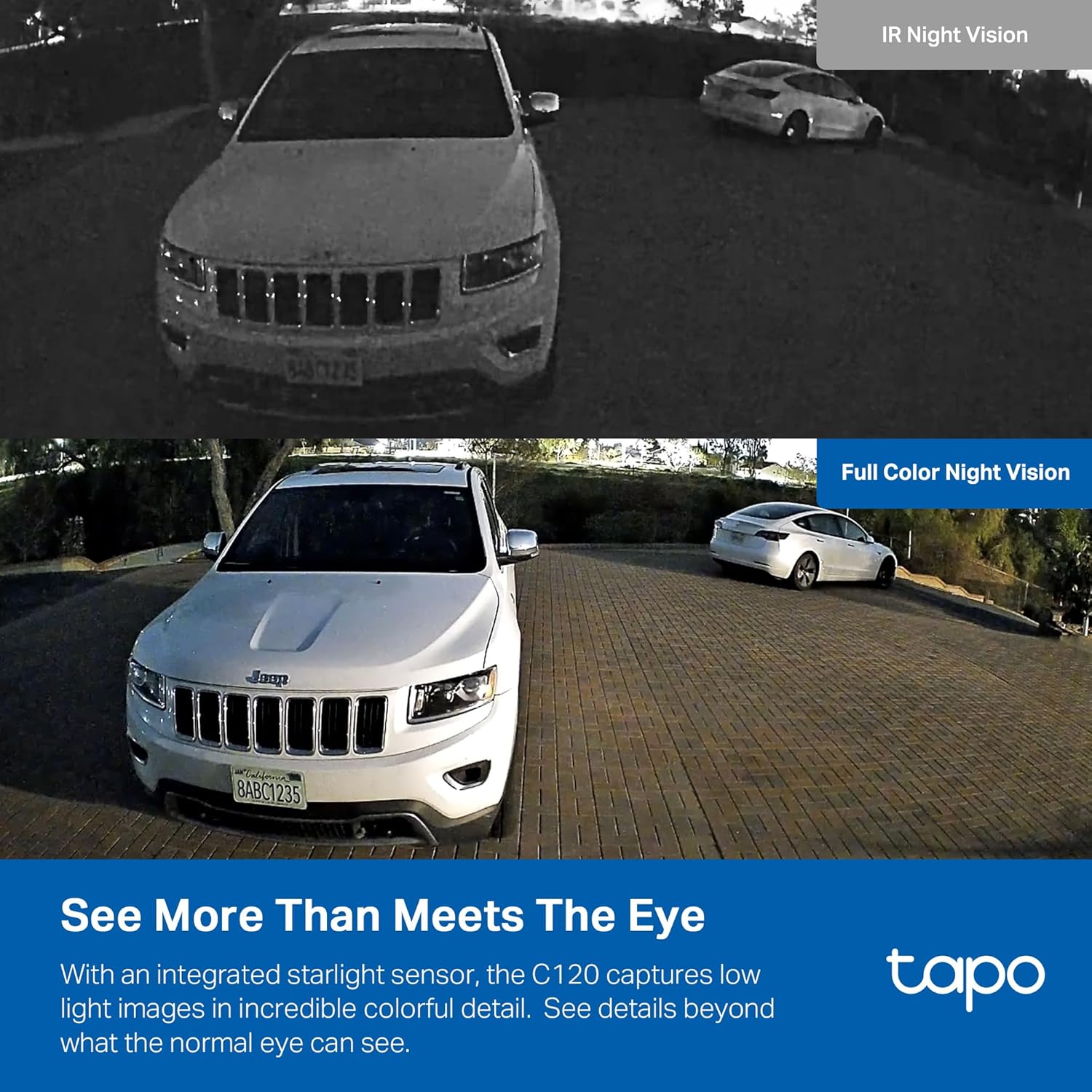 Tapo C120 camera features and night vision