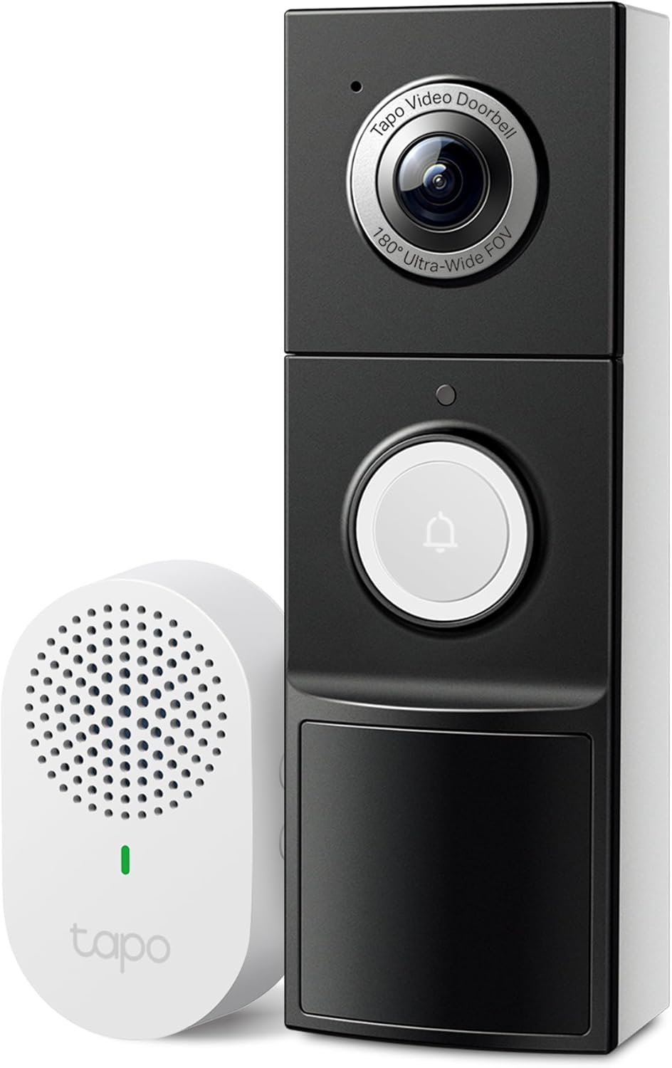 TP-Link Tapo D225 Video Doorbell Camera with chime product image with detailed view and professional lighting